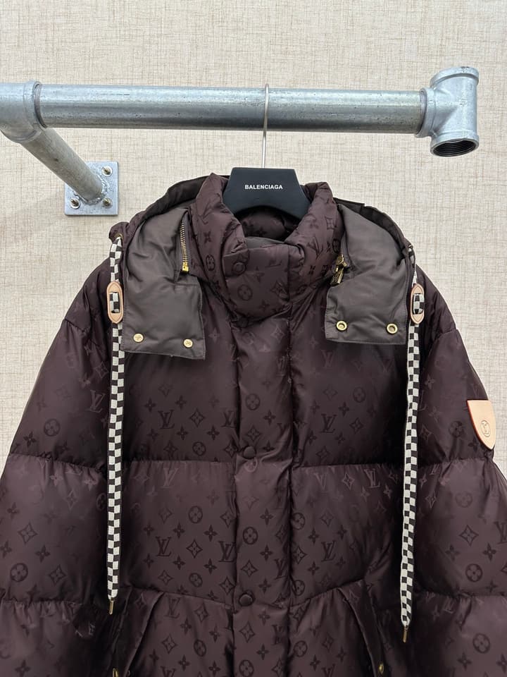 Louis Vuitton Monogram Puffer Jacket in Dark Brown Monogram Puffer