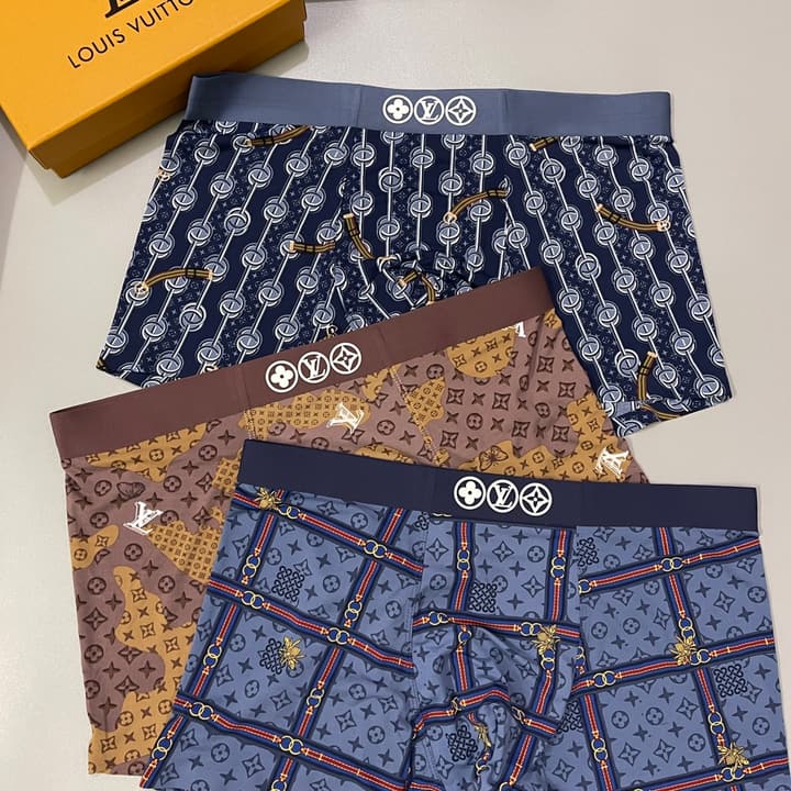 Louis Vuitton Ice Silk Seamless Boxer Briefs 3-Pack