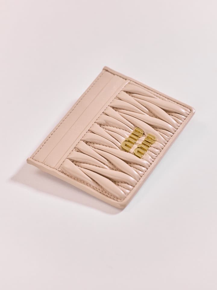 Miu Miu Matelassé Lambskin Card Holder