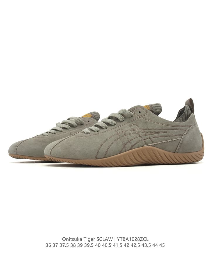 Onitsuka Tiger SCLAW Low-Top Casual Sneakers in Tan Upper With Beige Sole
