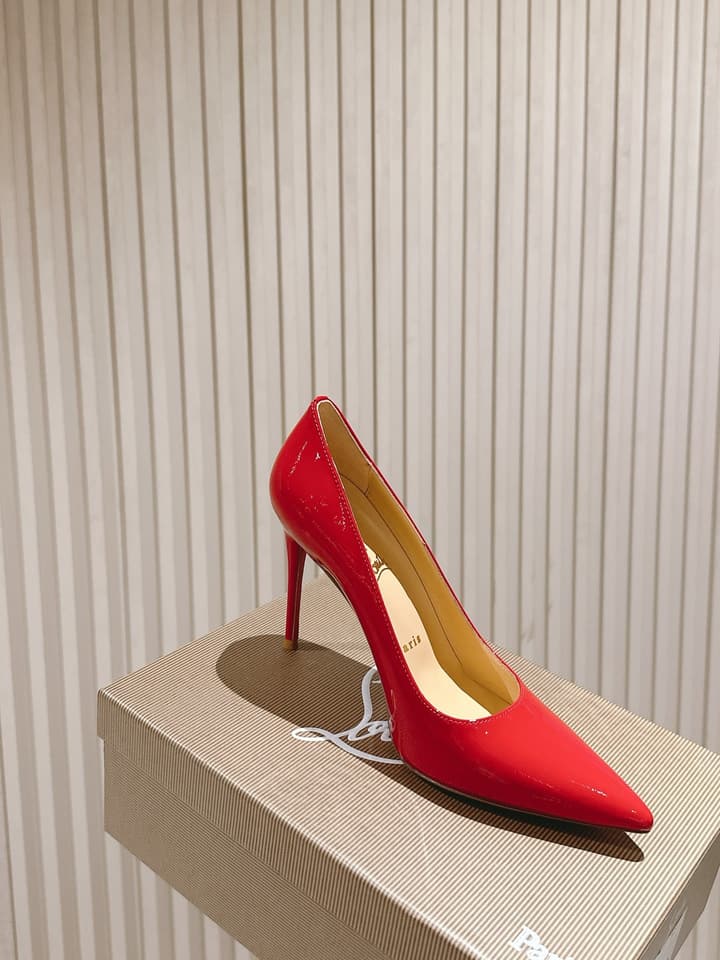 Christian Louboutin Platform Heeled Sandals – 2025 SS Show Model in Black Suede