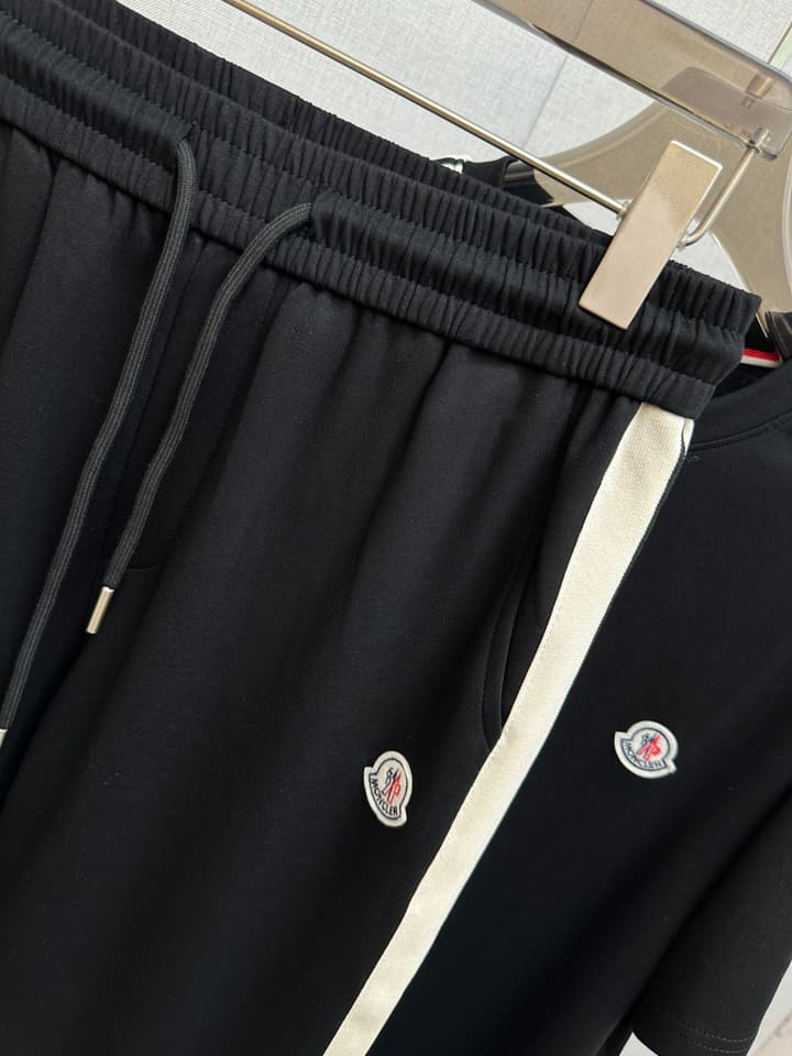 Moncler Urban Casual Tracksuit Set – 2026SS in Black