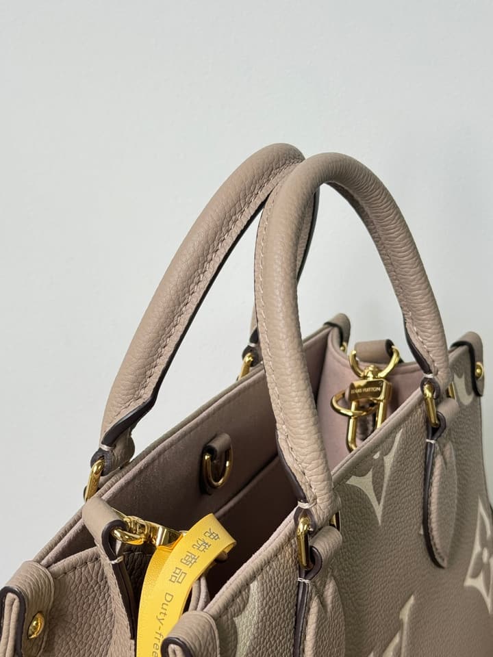 Louis Vuitton OnTheGo Small Handbag in Elephant Grey Monogram