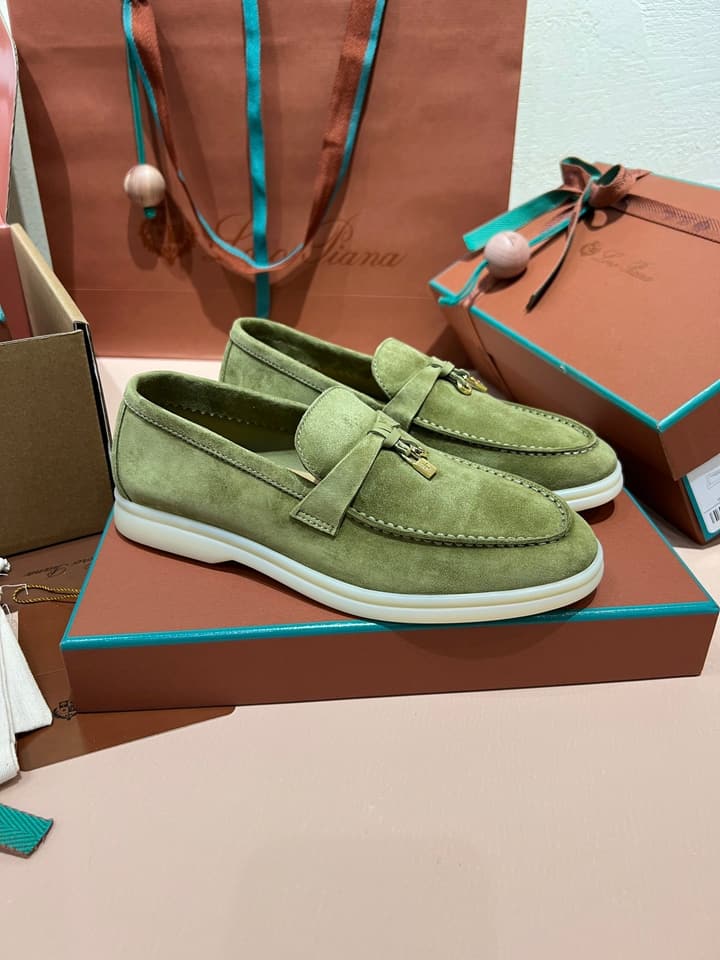 Loro Piana My Charms Suede Loafers