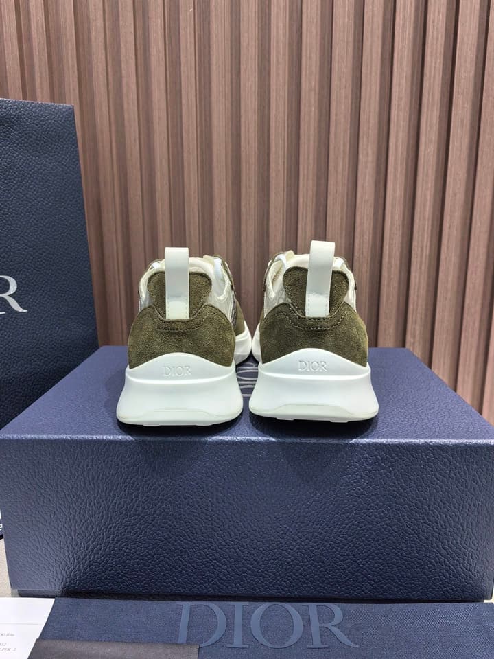 Dior Men's Leather Sneakers – New Collection in All Black