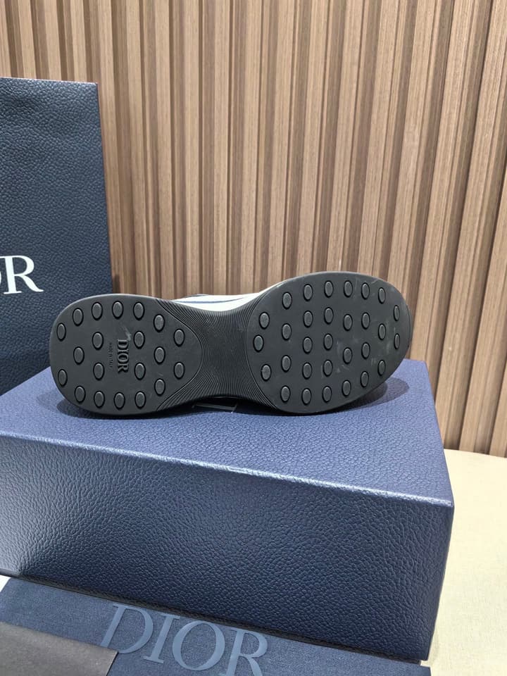 Dior Men's Leather Sneakers – New Collection in All Black