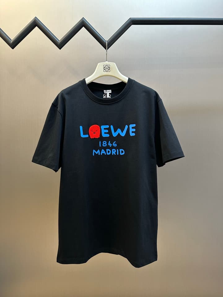 Loewe 1846 Anniversary Ghost Crewneck T-Shirt – Spring/Summer Collection in Black