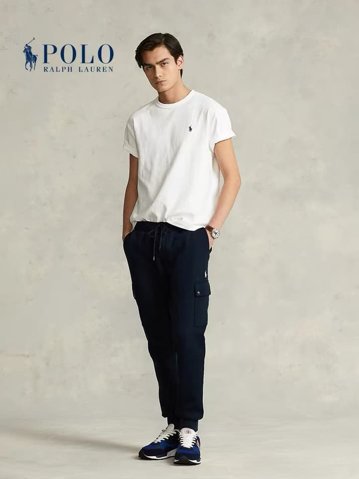 Ralph Lauren Mercerized Cotton Slim-Fit Crewneck T-Shirt in Black