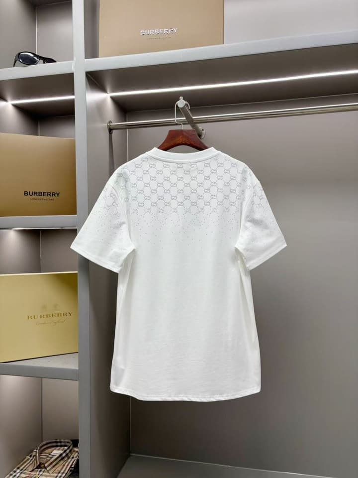 Gucci Crystal-Embellished Cotton T-Shirt – Spring/Summer Collection in Classic Black