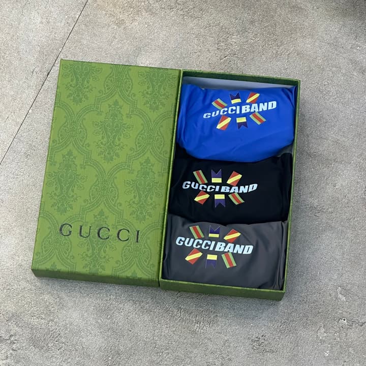 Gucci Seamless Ice Silk Men's Underwear Set