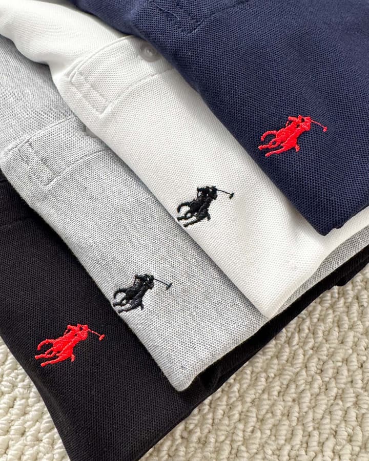 Ralph Lauren Small Pony Embroidered Polo Shirt in Black