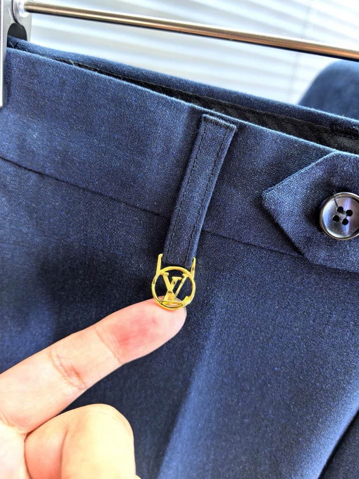 Louis Vuitton 2025 Casual Business Suit Set in Deep Navy Blue Suit Set