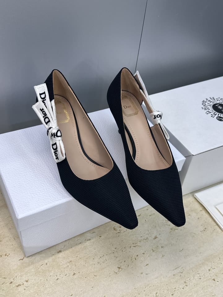 Dior J'Adior Webbing Bow Pumps – 2026 Early Spring Collection