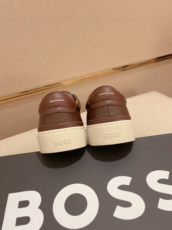 Boss Premium Casual Men's Sneakers in Black Monochromatic