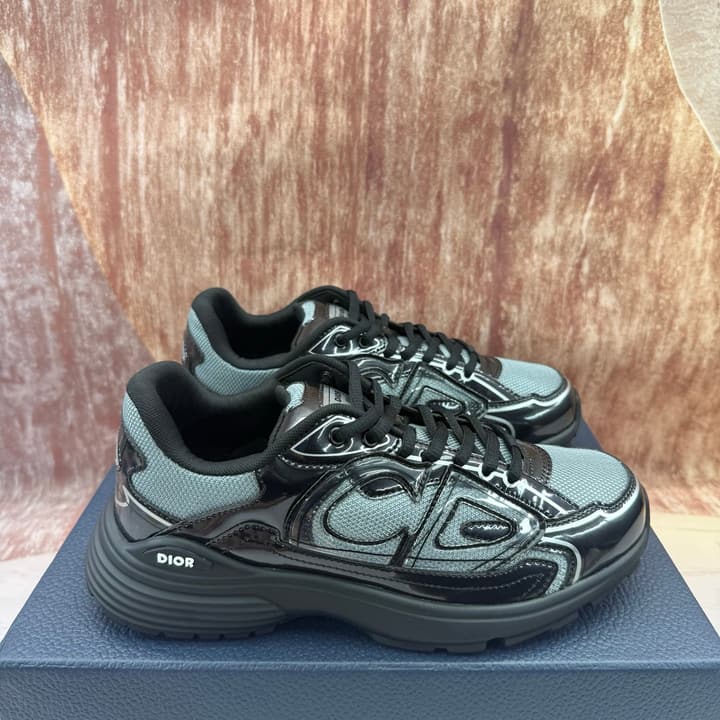 Dior B30 Unisex Sneakers in Glossy Black