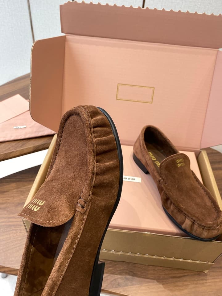 Miu Miu Loafers – 25SS Autumn/Winter Collection in Black Suede