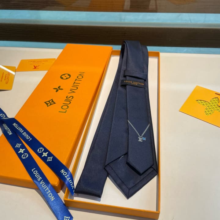Louis Vuitton Monogram Classic Tie in Black