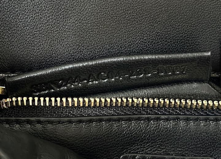 Fendi Peekaboo Embossed Crocodile Handbag in Classic Black Croc Embossed