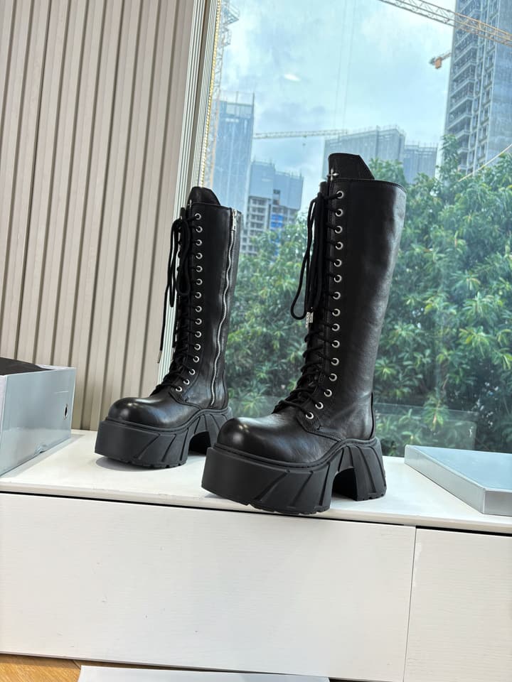 SMFK Platform Over-the-Knee Boots – 2025 Autumn/Winter Collection in Black