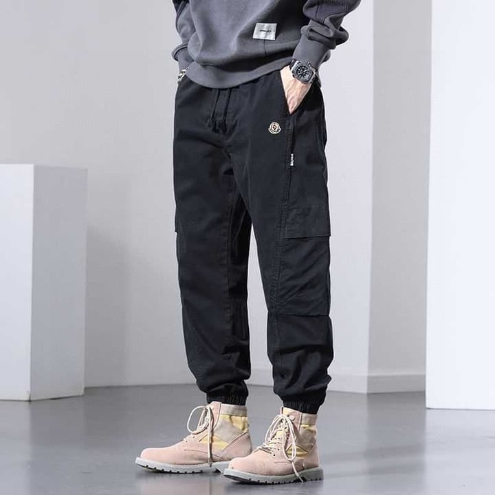 Moncler Multi-Pocket Cargo Jogger Pants in Army Green