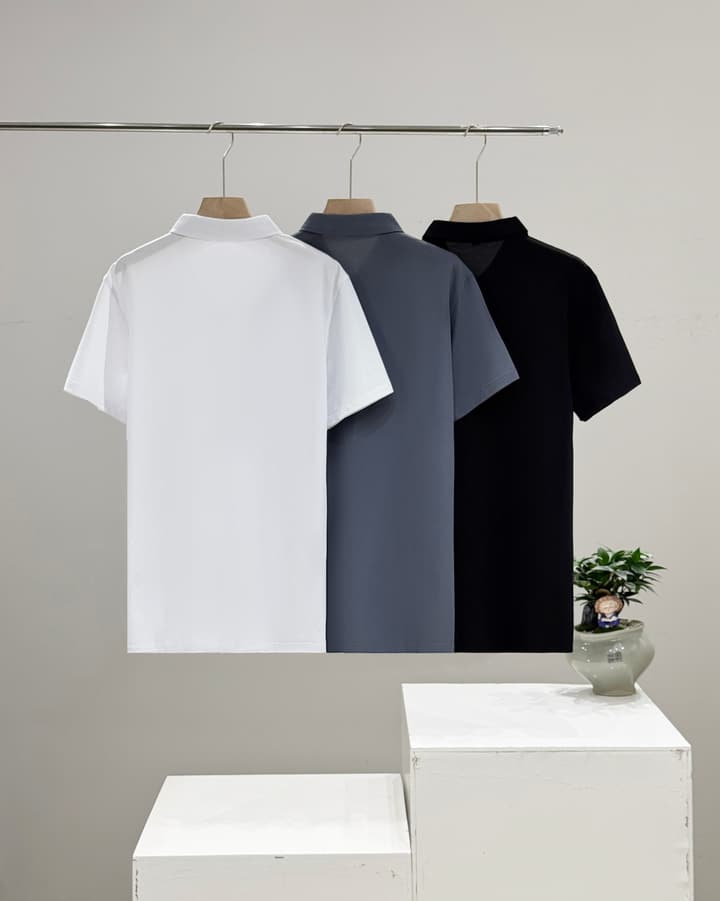 Ralph Lauren Business Classic Embroidered Polo Shirt in Black