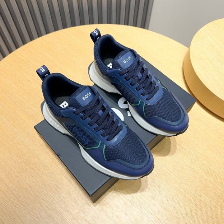 Boss Men's Luxury Sport Sneakers in Black