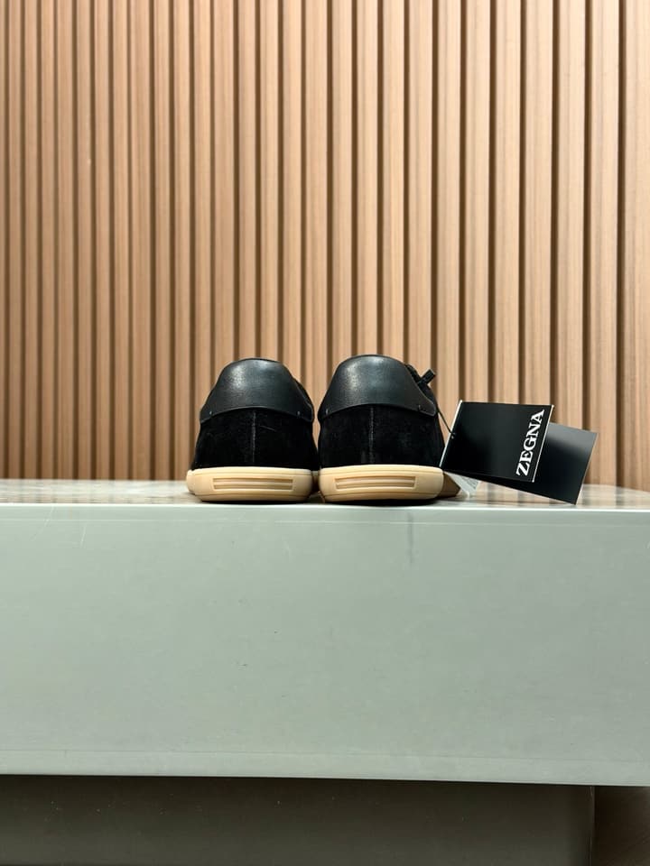 Zegna Old Money Suede Casual Sneakers