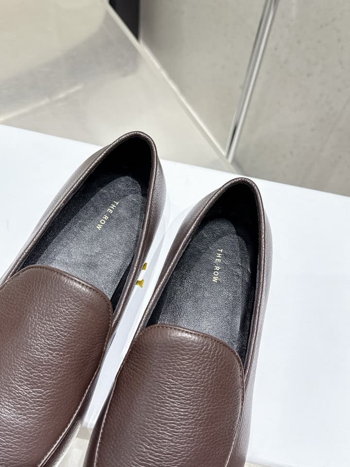 The Row Tassel Loafers in Black Suede