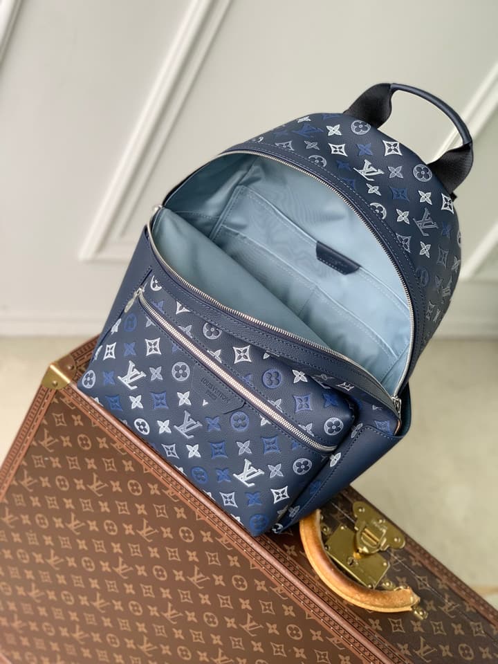 Louis Vuitton Discovery PM Backpack – Monogram Shadow in Navy Blue Monogram Shadow