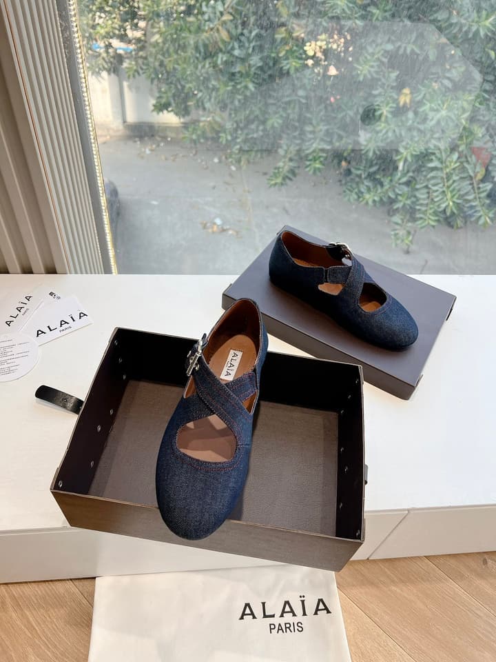 Alaïa French Ballet Flats – 2025SS