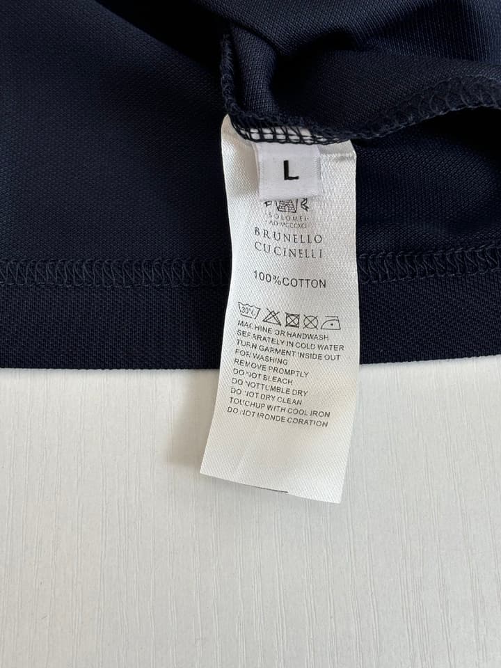 Brunello Cucinelli BC Logo Embroidered Polo Shirt – 2025 in Charcoal Grey