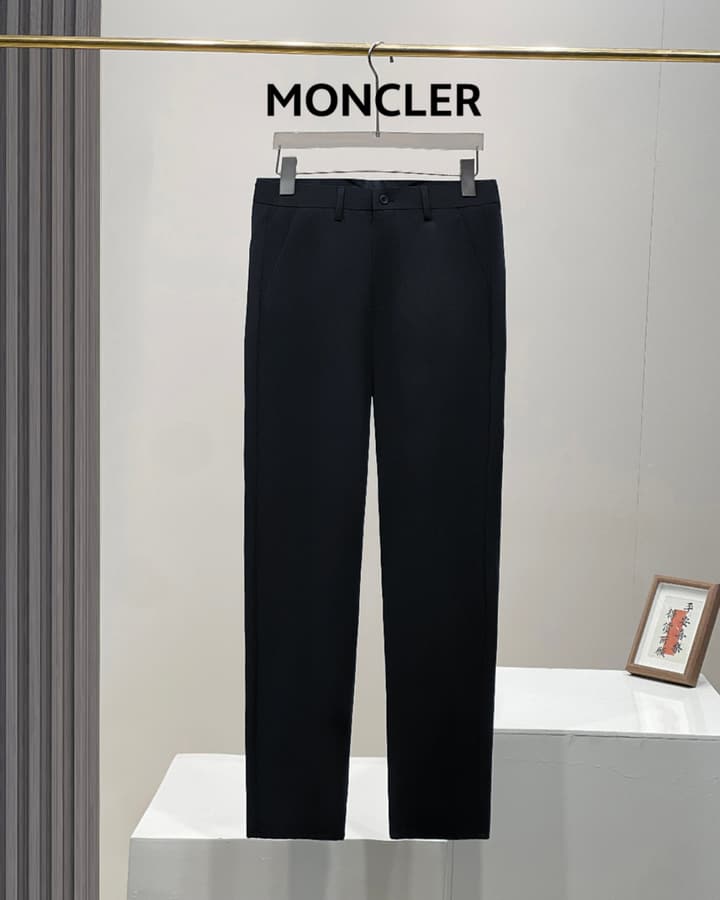 Moncler Men's Ice Silk Business Pants – 2025 Collection in Black