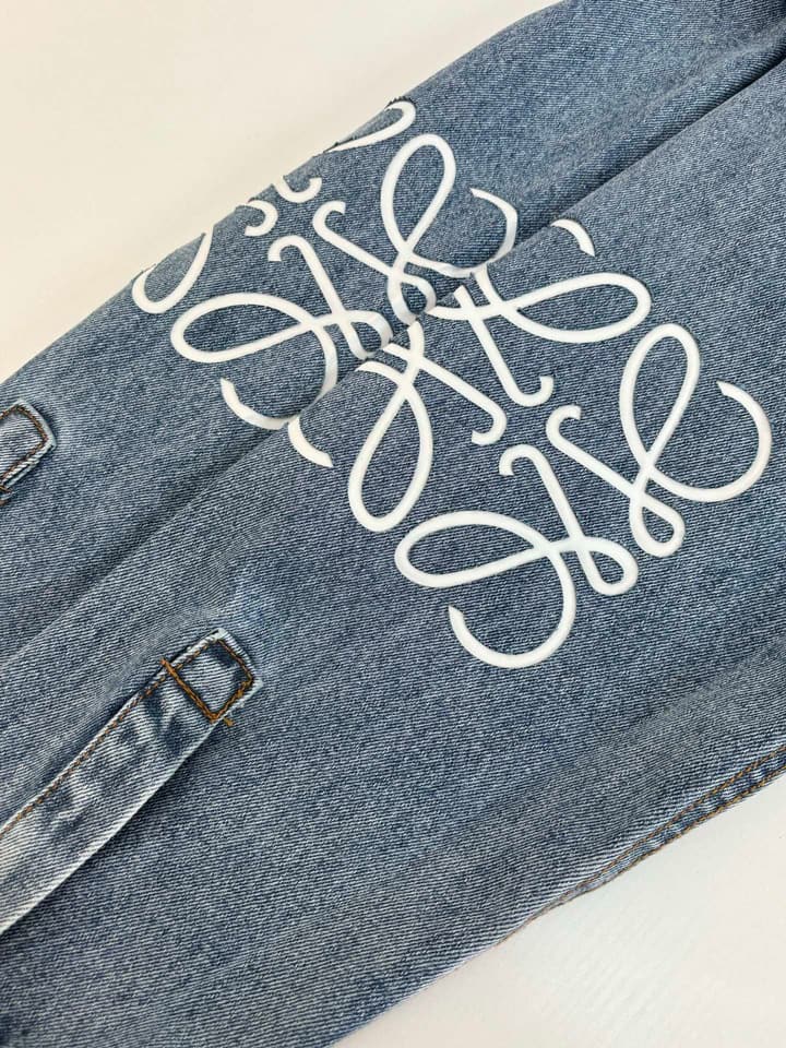 Loewe Anagram Denim Jacket – 24FW in Blue Denim