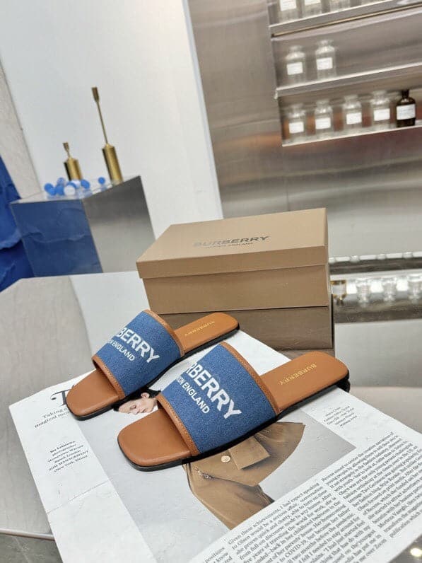 Burberry Chunky and Flat Heel Sandals