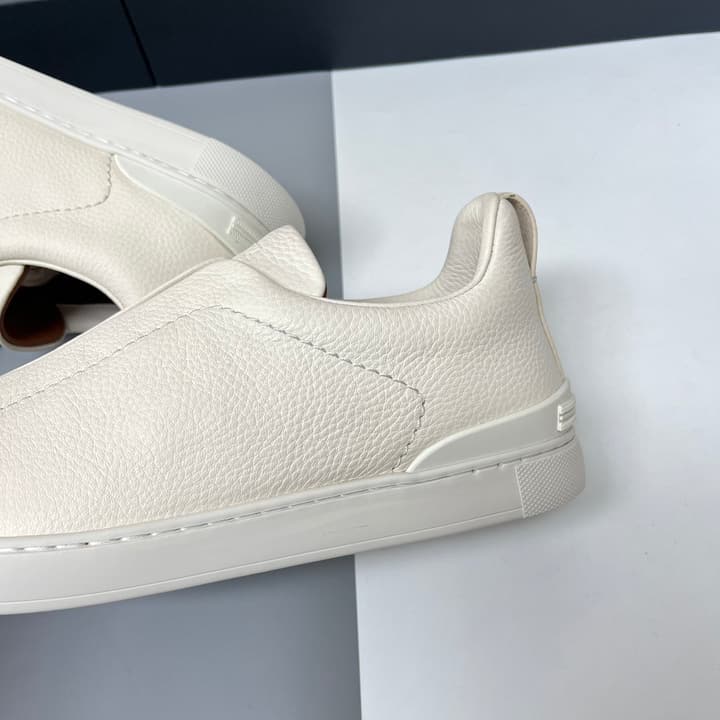 Zegna SECONDSKIN Triple Stitch™ Casual Sneakers in Monochromatic Black