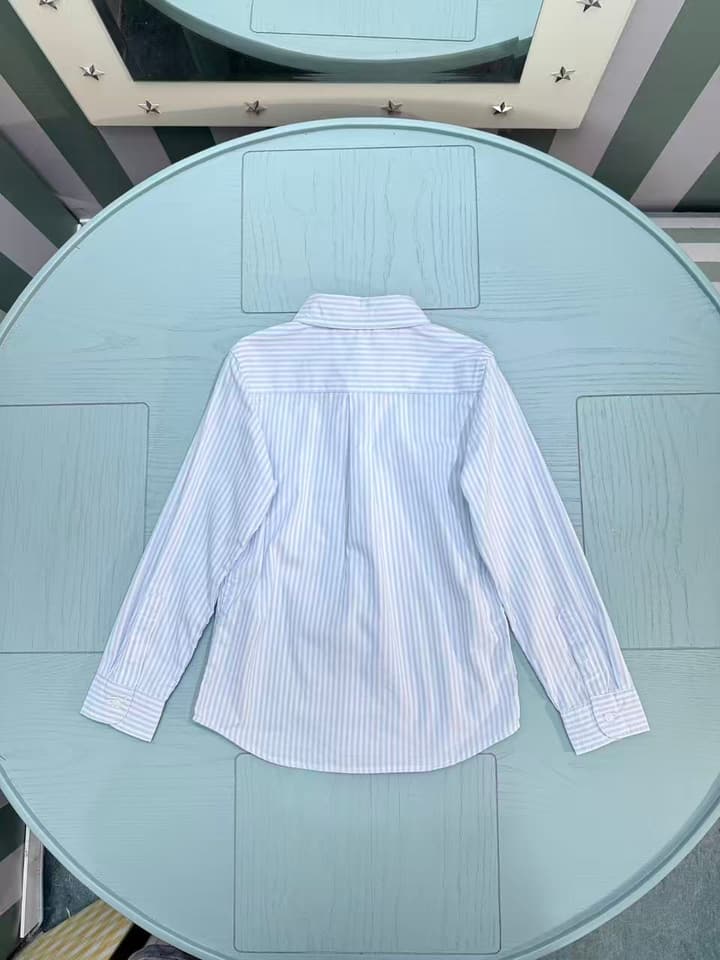 Ralph Lauren Polo Kids Embroidered Shirt – 2025SS – Kids Collection in Classic White