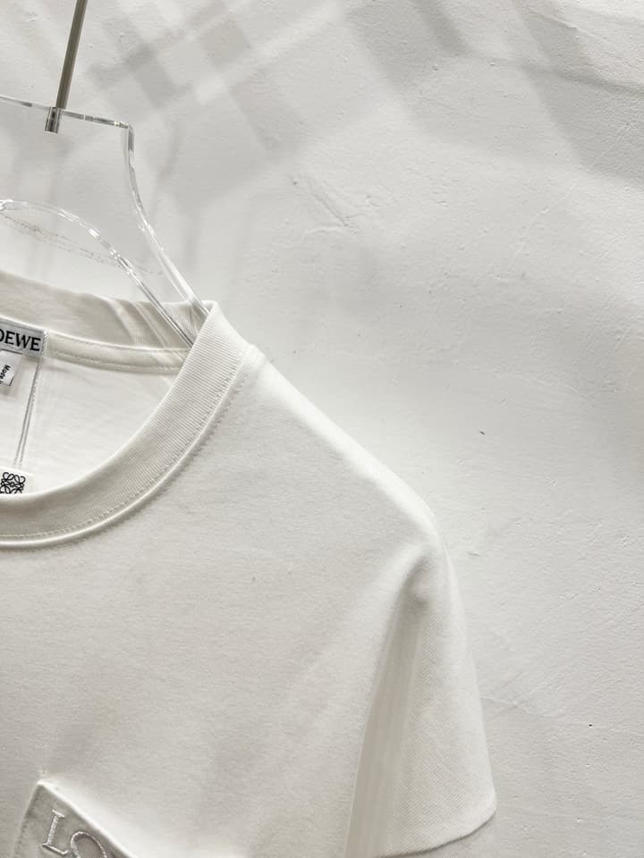Loewe Minimalist Pocket Embroidery T-Shirt in Classic Black