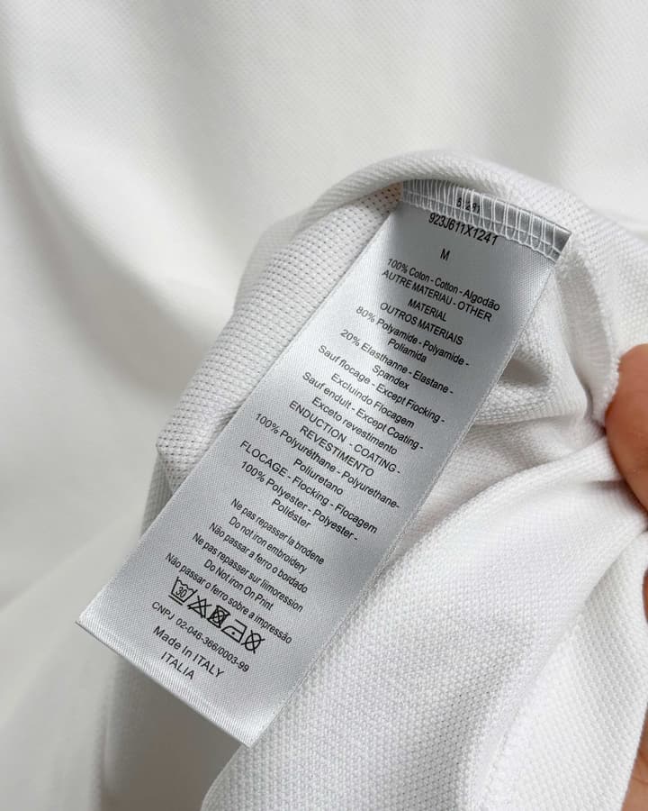 Dior Embroidered Letter Polo Shirt in Black