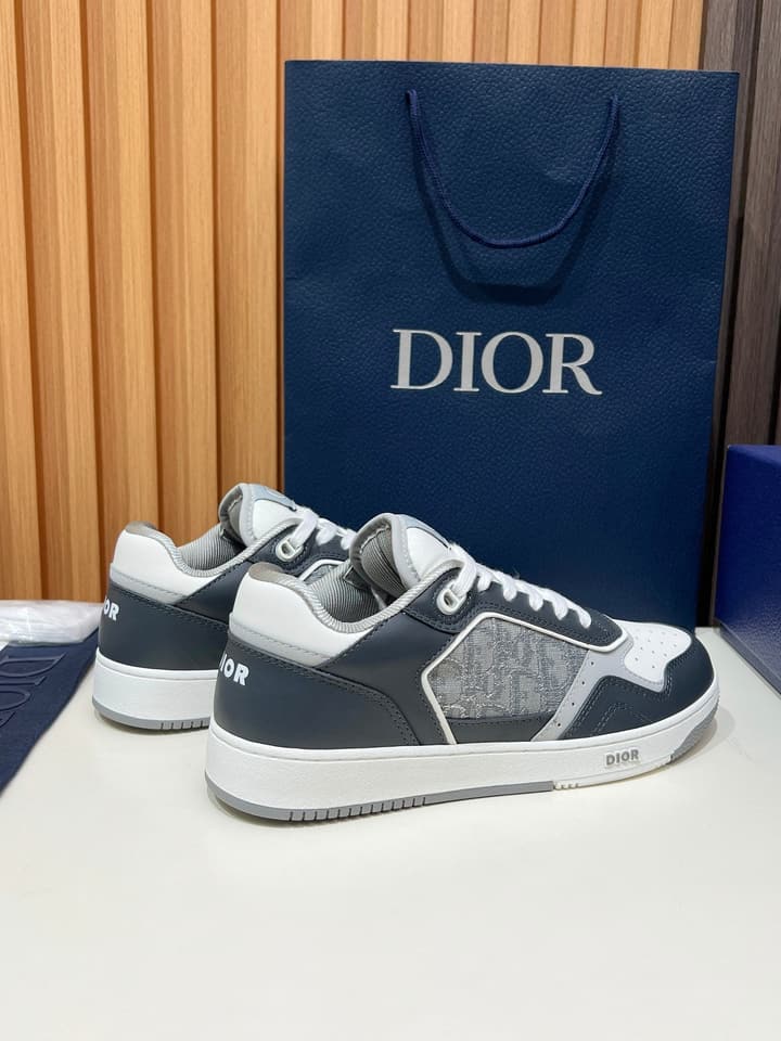 Dior B27 Unisex Sneakers – 2025 Collection in Black And Khaki Oblique