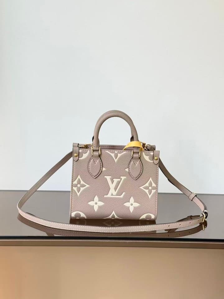 Louis Vuitton OnTheGo BB Handbag in Elephant Gray Monogram