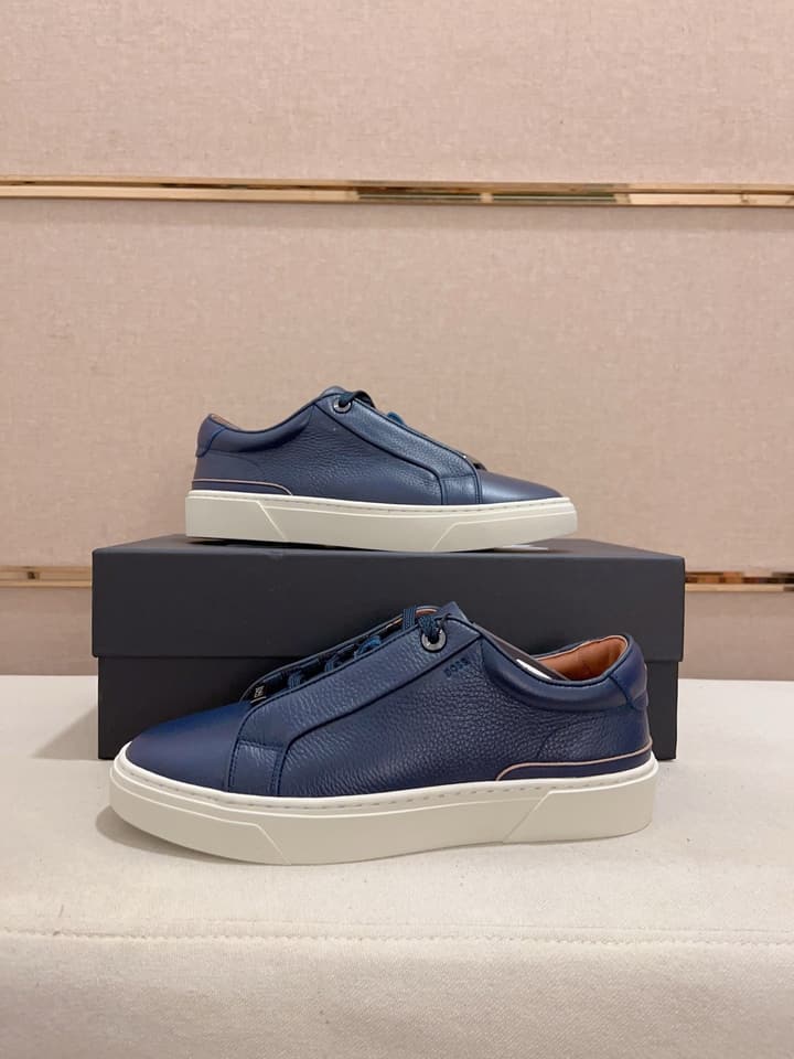 Boss Premium Casual Men's Sneakers in Black Monochromatic