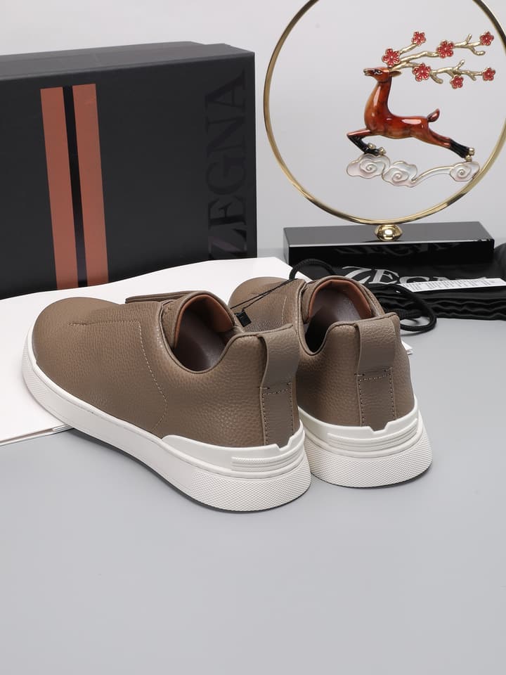 Zegna Triple Stitch Low-Top Sneakers