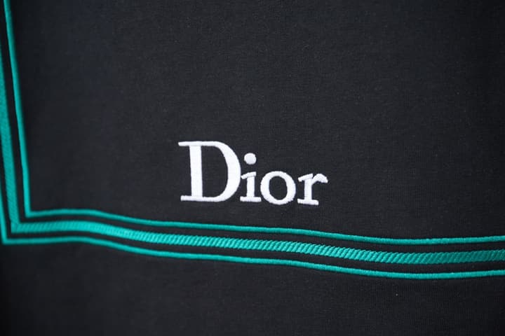 Dior Logo Embroidered T-Shirt – 26SS Early Spring Collection in Black