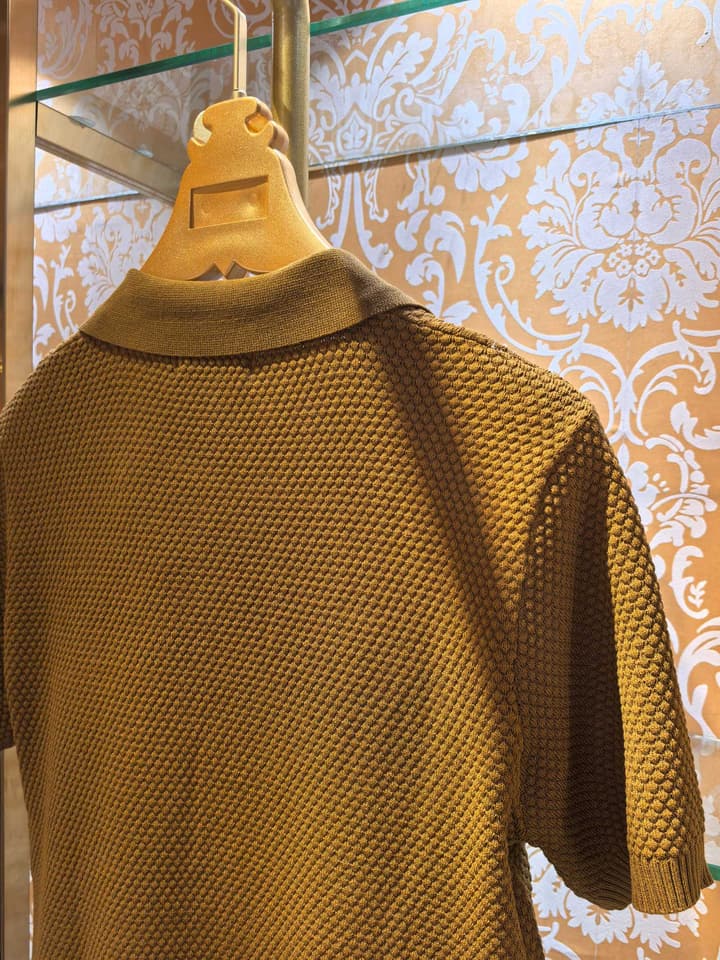 Brunello Cucinelli Logo Embroidered Knit Sweater – Spring/Summer Collection – 2026SS in Coffee Brown