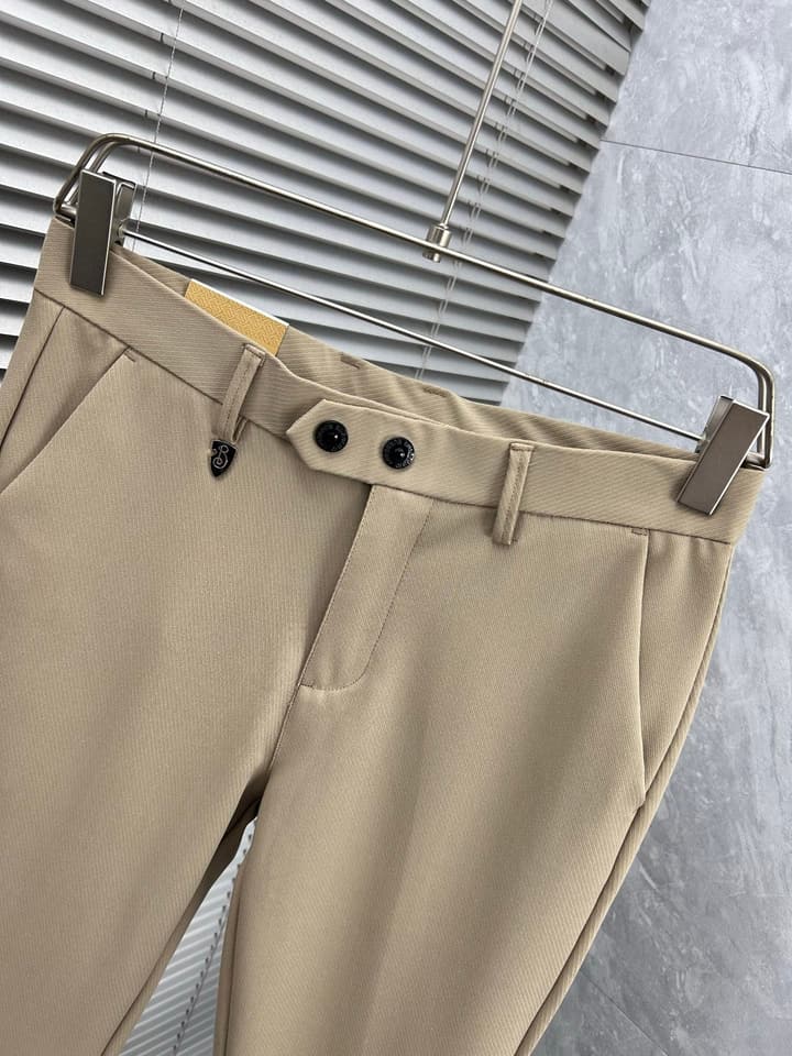Burberry Tailored Casual Trousers – 2025SS in Camel Brown