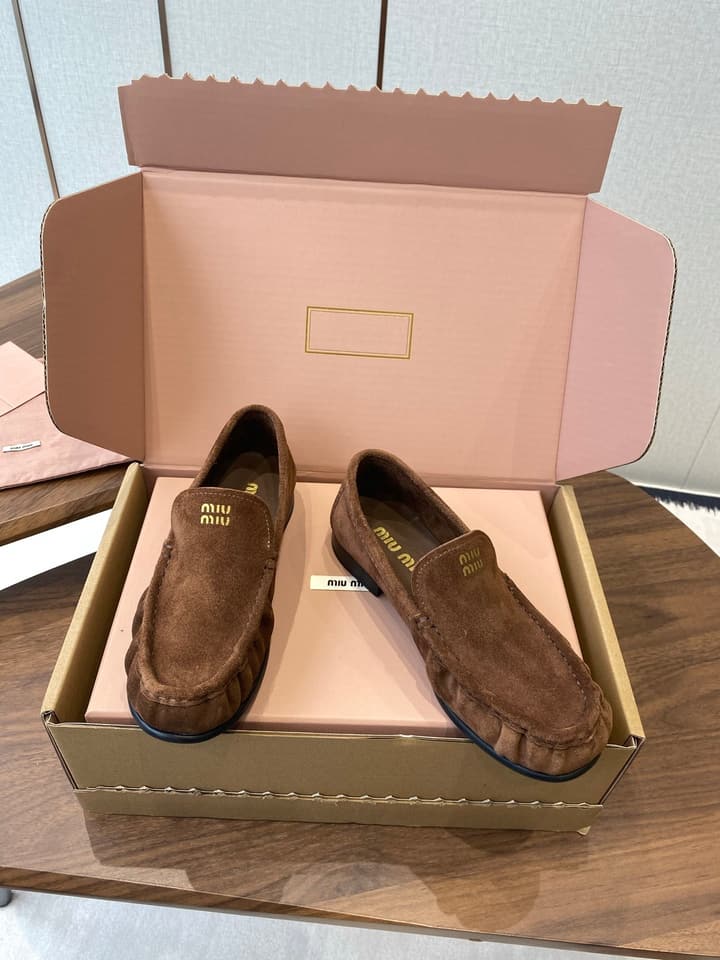 Miu Miu Loafers – 25SS Autumn/Winter Collection in Black Suede