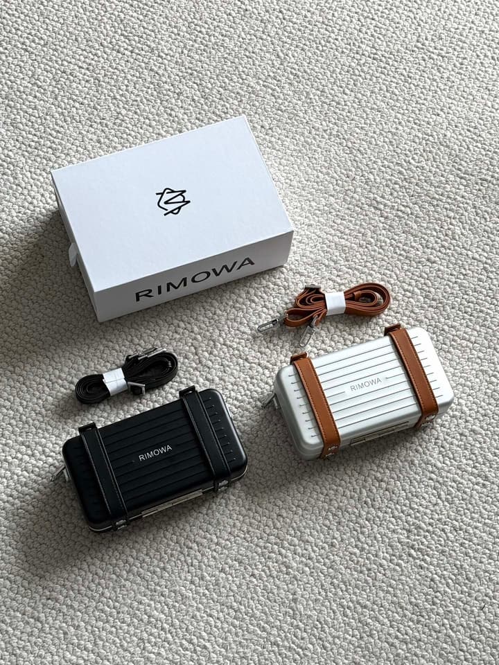 RIMOWA Personal Aluminum Crossbody Bag in Black