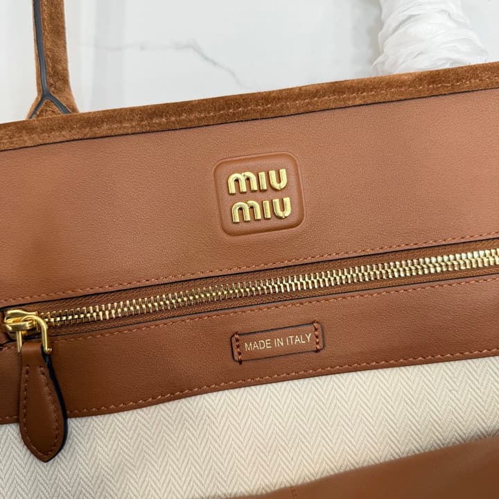 Miu Miu Aventure Suede Tote Bag