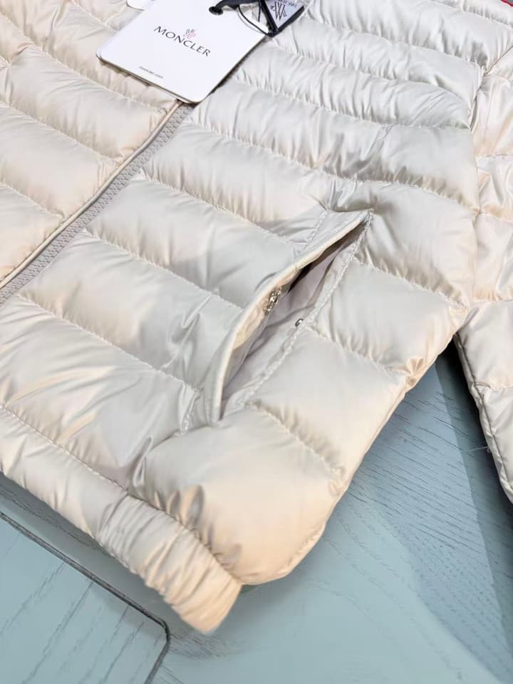 Moncler Kids Puffer Down Jacket – 2025 SS/FW in Off-white Puffer Jacket