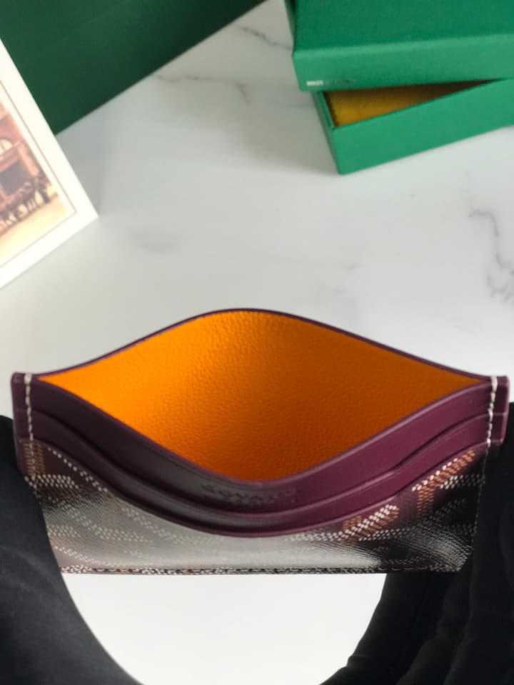 Goyard Card Holder in Black Pattern